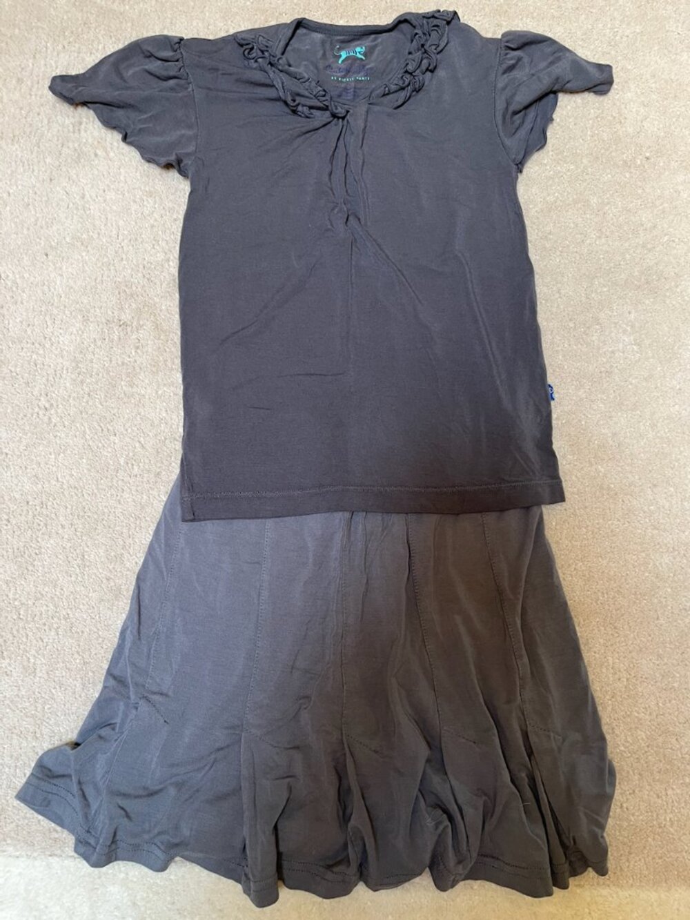 Kickee Pants / Sweet Bamboo Shirt and Skort - Size 7